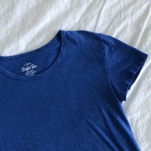 J crew Studio Tee XS blue